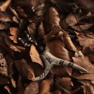 Ogrlica od roga srndaća sa runom Raidho