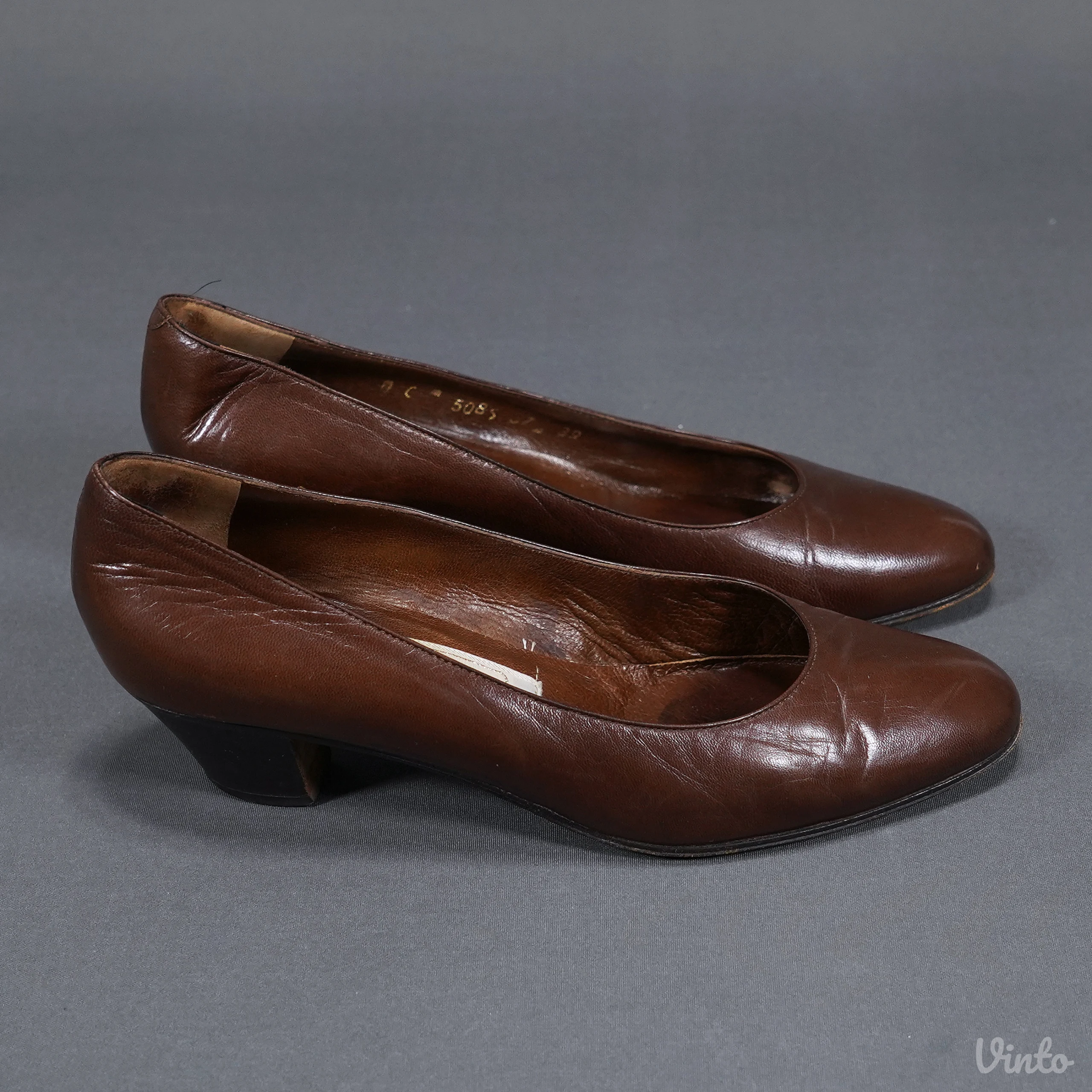 Vintage Madras kožne cipele Made in Italy, broj 37