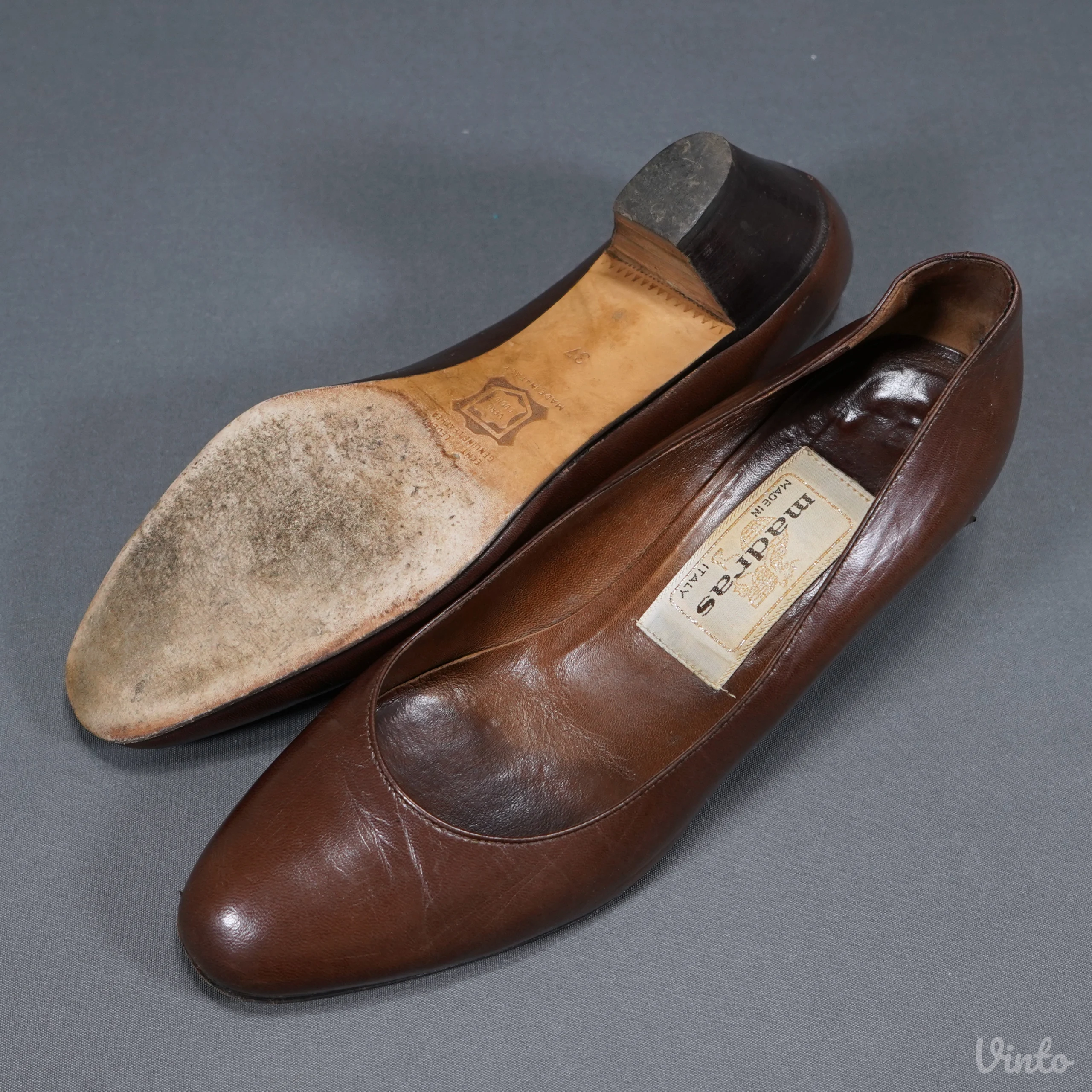 Vintage Madras kožne cipele Made in Italy, broj 37