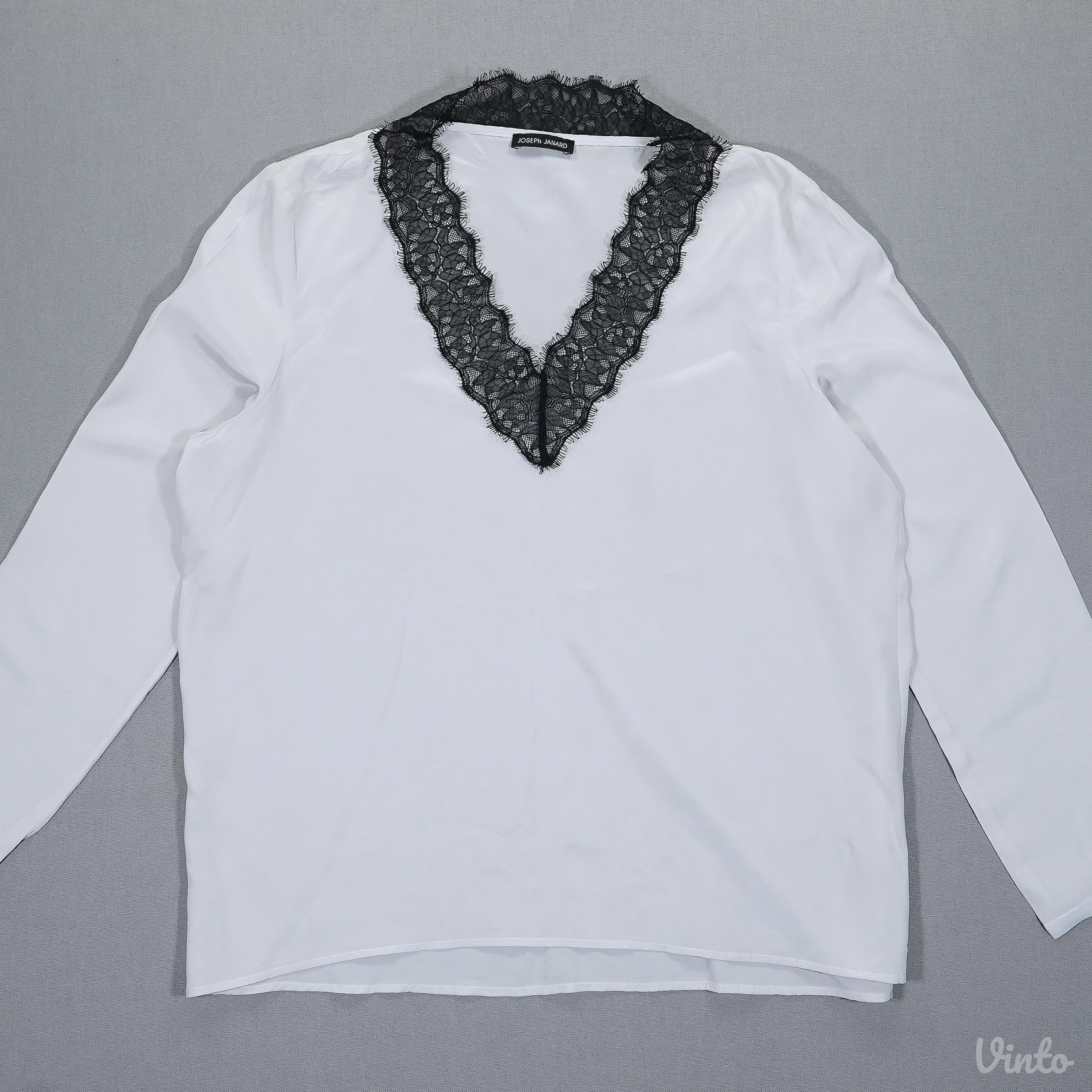 Joseph Janard bež bluza sa crnom čipkom, L/XL