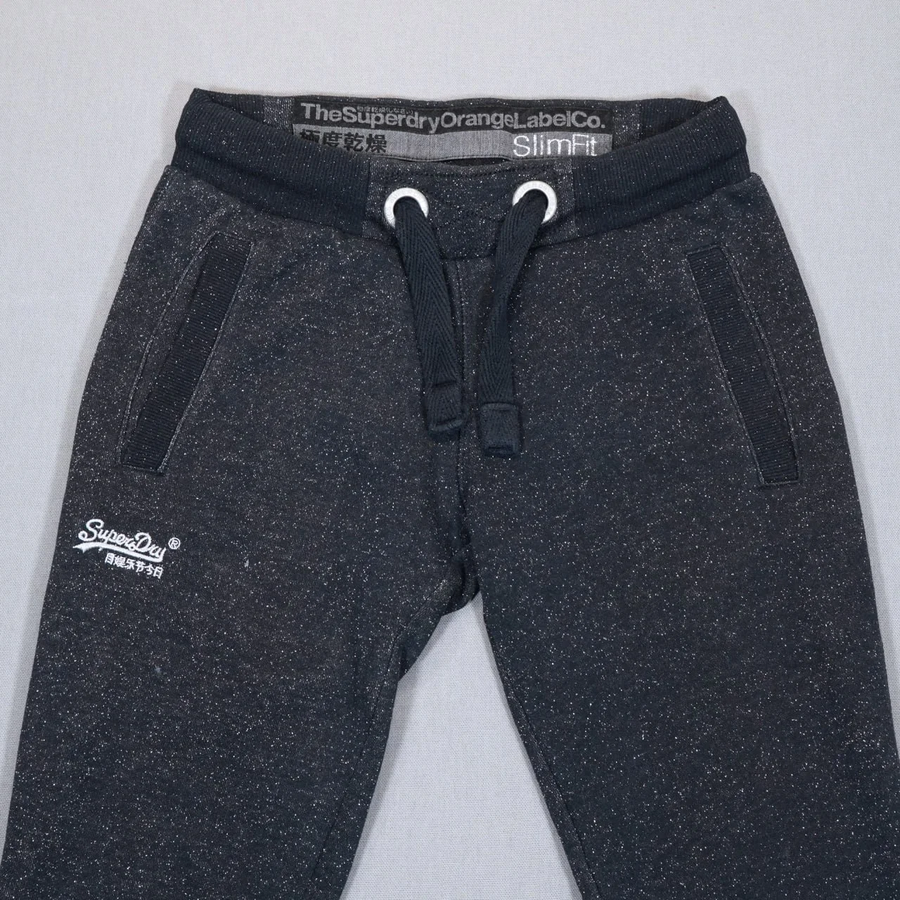 Superdry Orange Label Sparkle ženske trenerke – Slim Fit, veličina 36