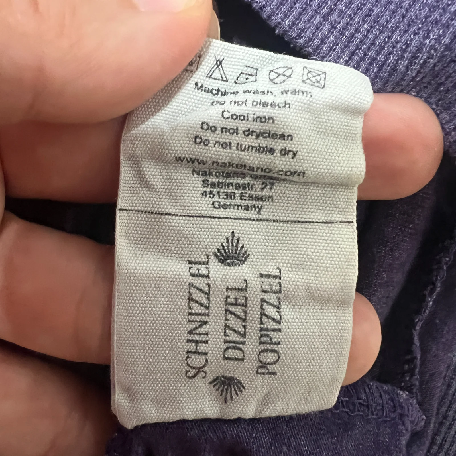 Naketano ženski duks sa kapuljačom ljubičasti XL