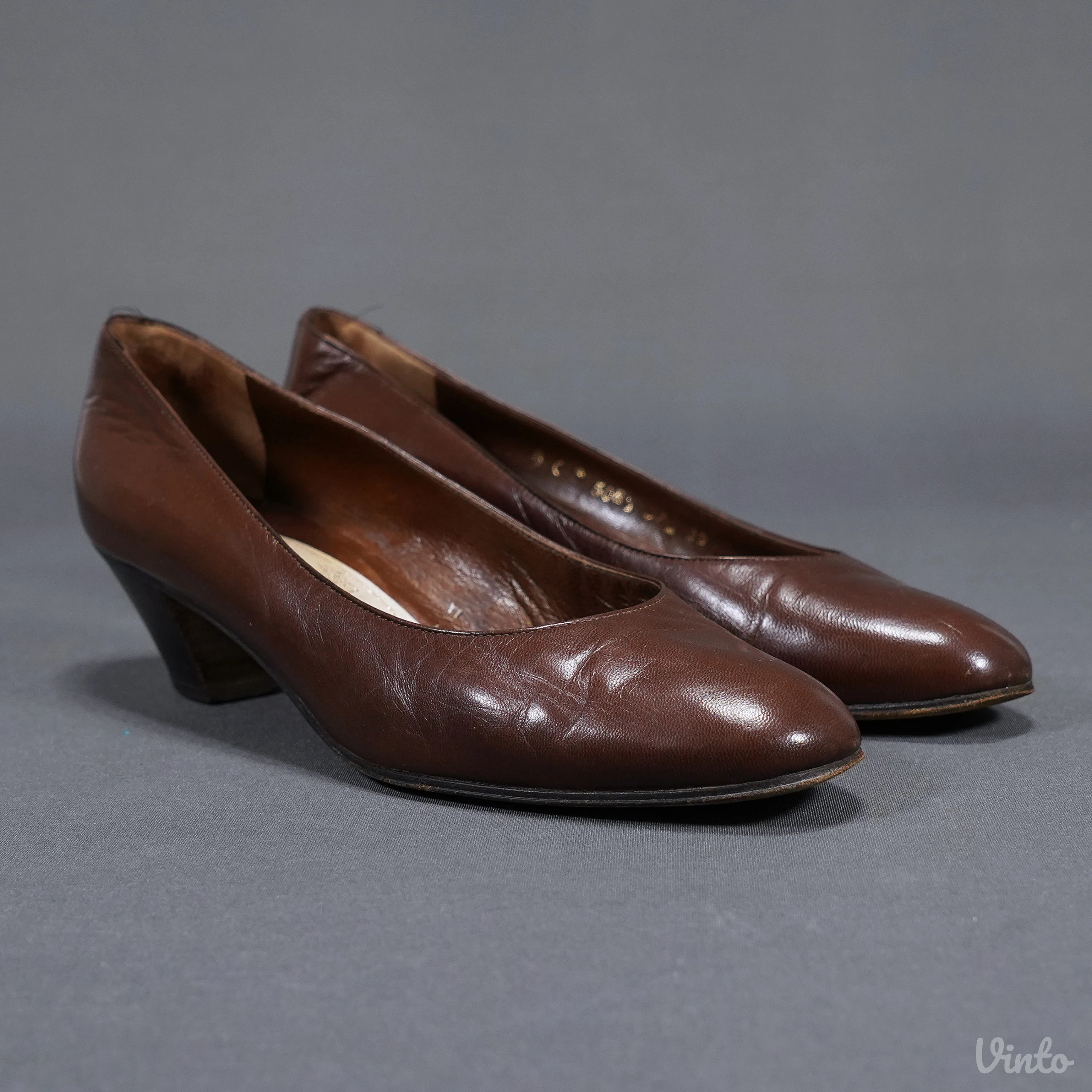 Vintage Madras kožne cipele Made in Italy, broj 37