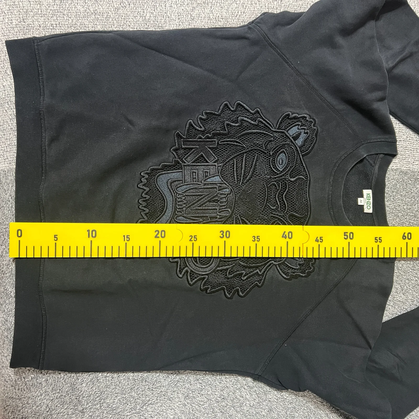 KENZO Paris Tiger crni duks sa vezom – M