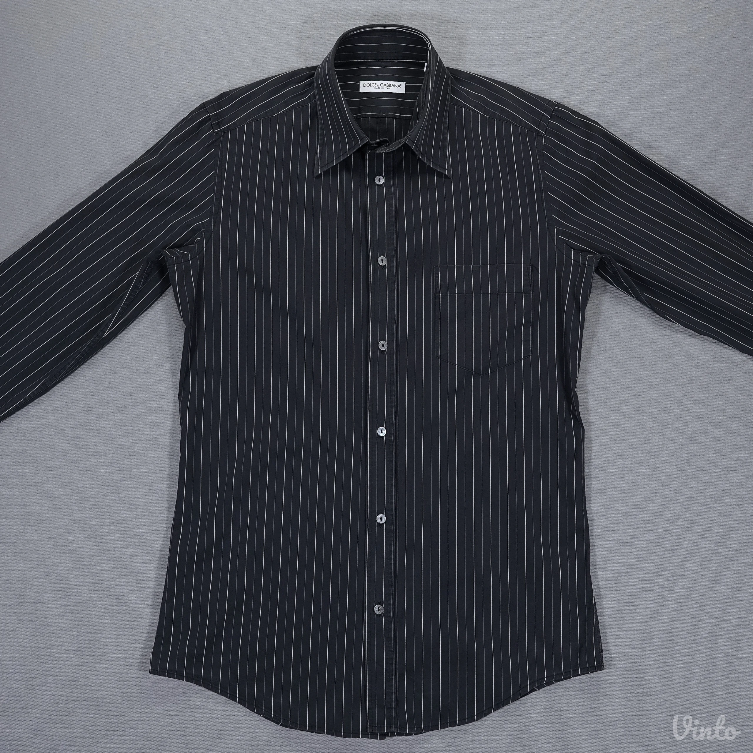 Dolce & Gabbana muška košulja na pruge, Made in Italy, L / 41