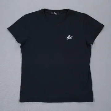 Karl Lagerfeld ženska crna majica sa vezenim KL logom – XS