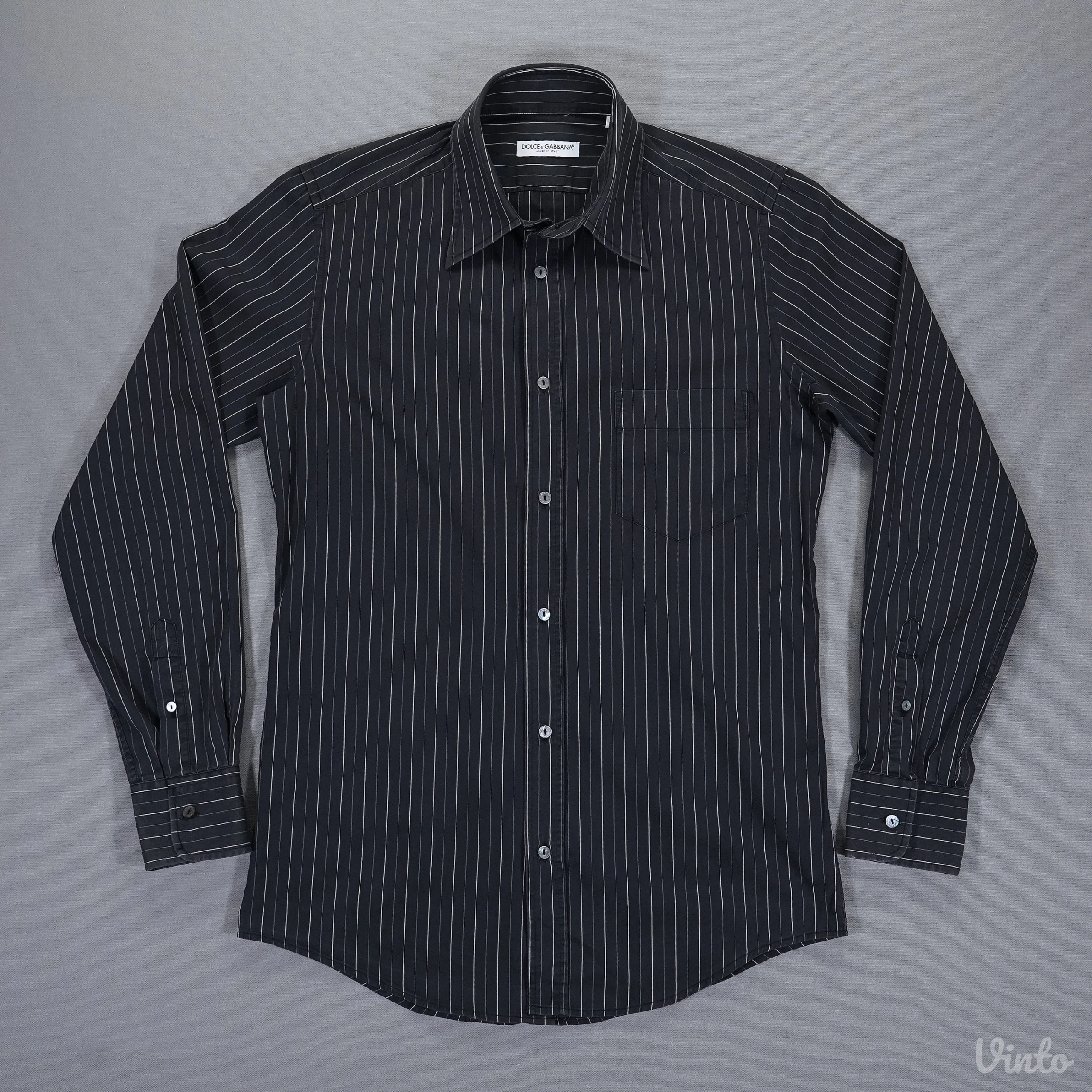 Dolce & Gabbana muška košulja na pruge, Made in Italy, L / 41