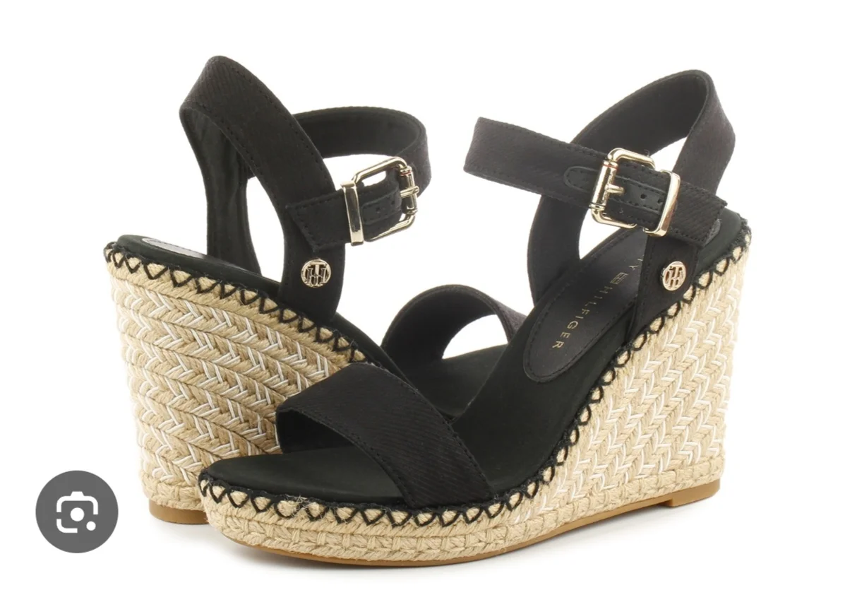 Tommy Hilfiger Crne sandale