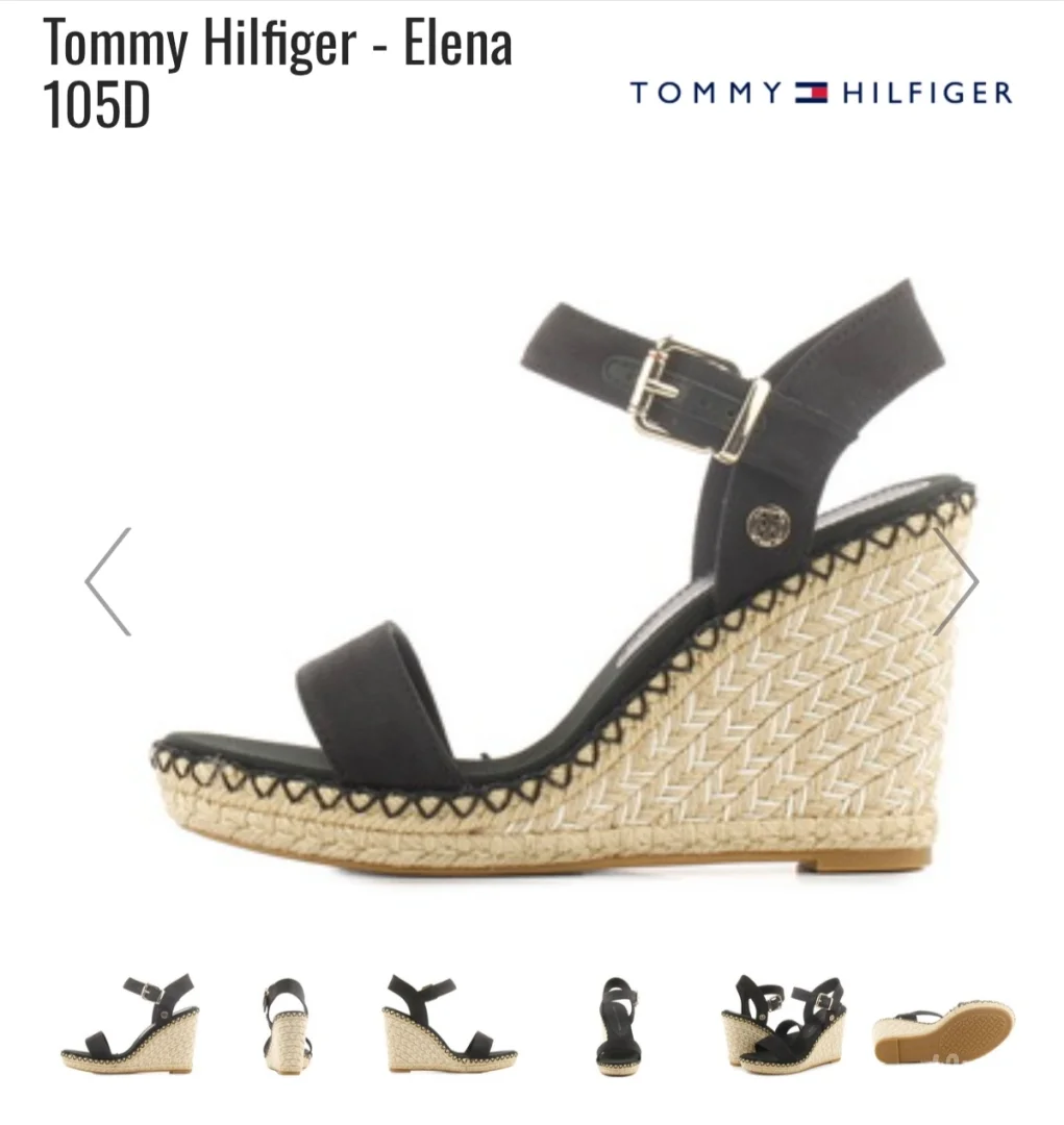 Tommy Hilfiger Crne sandale