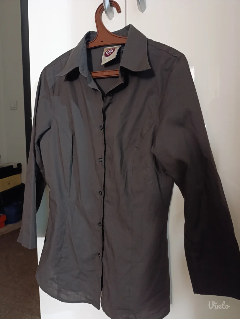 Braon ženska strukirana košulja