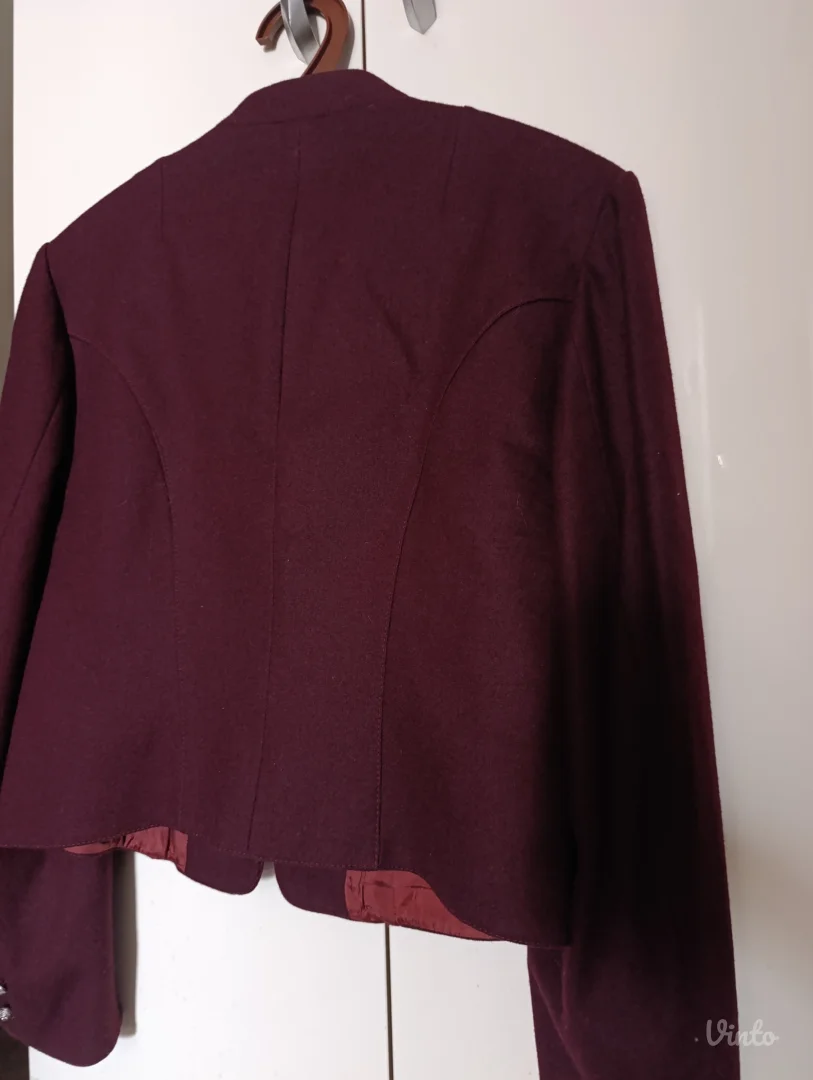 Rose Dirndl bordo ženski sako