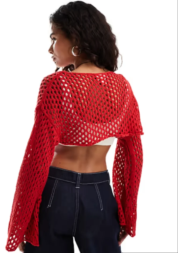 Mrežasti gornjak/ bolero/ džemper