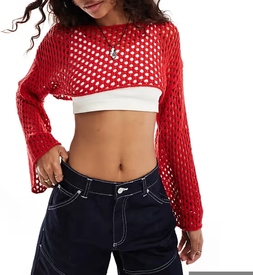 Mrežasti gornjak/ bolero/ džemper