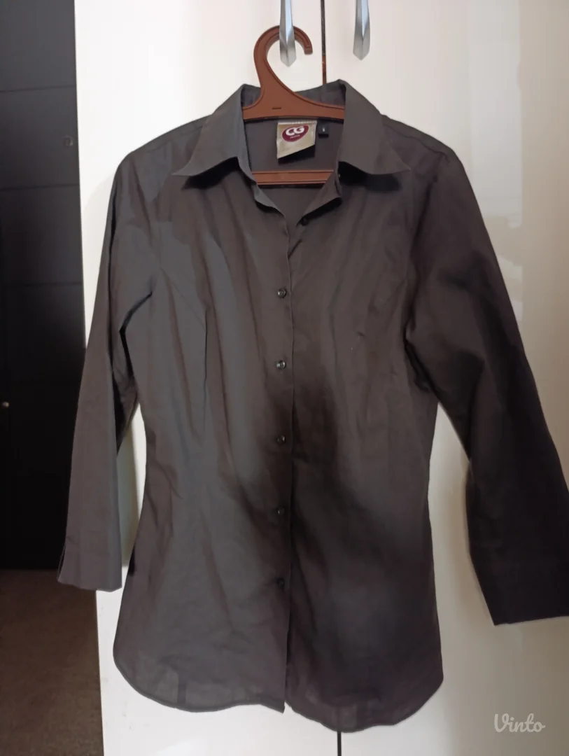 Braon ženska strukirana košulja