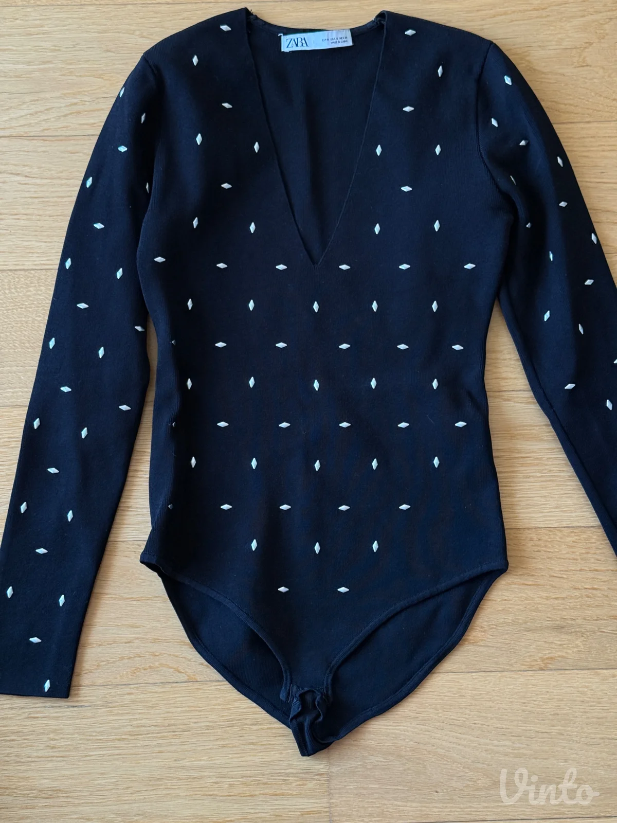 Zara crni knit body