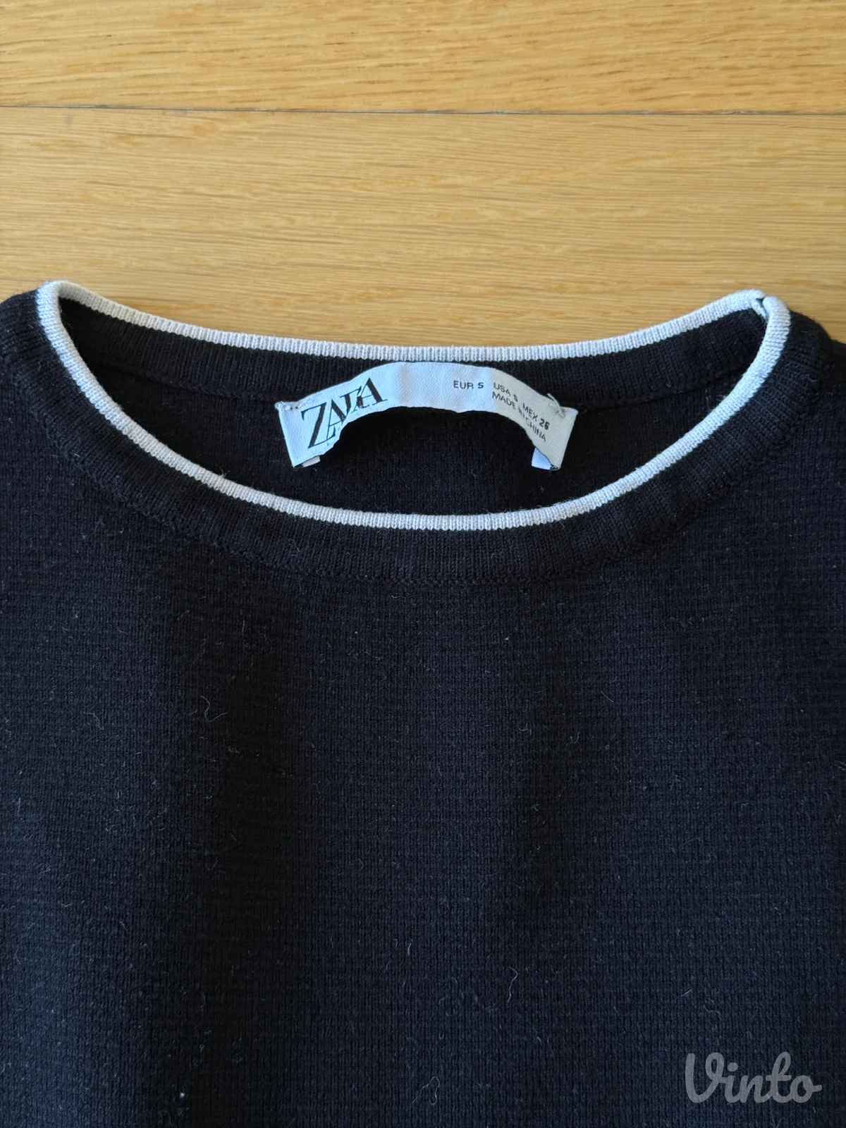 Zara crna knit haljina