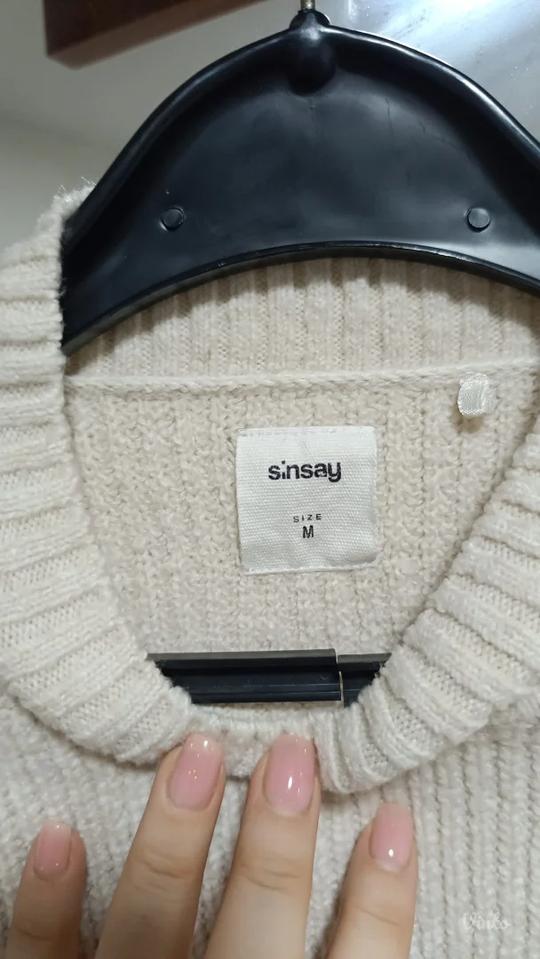 Sinsey bež/beli džemper