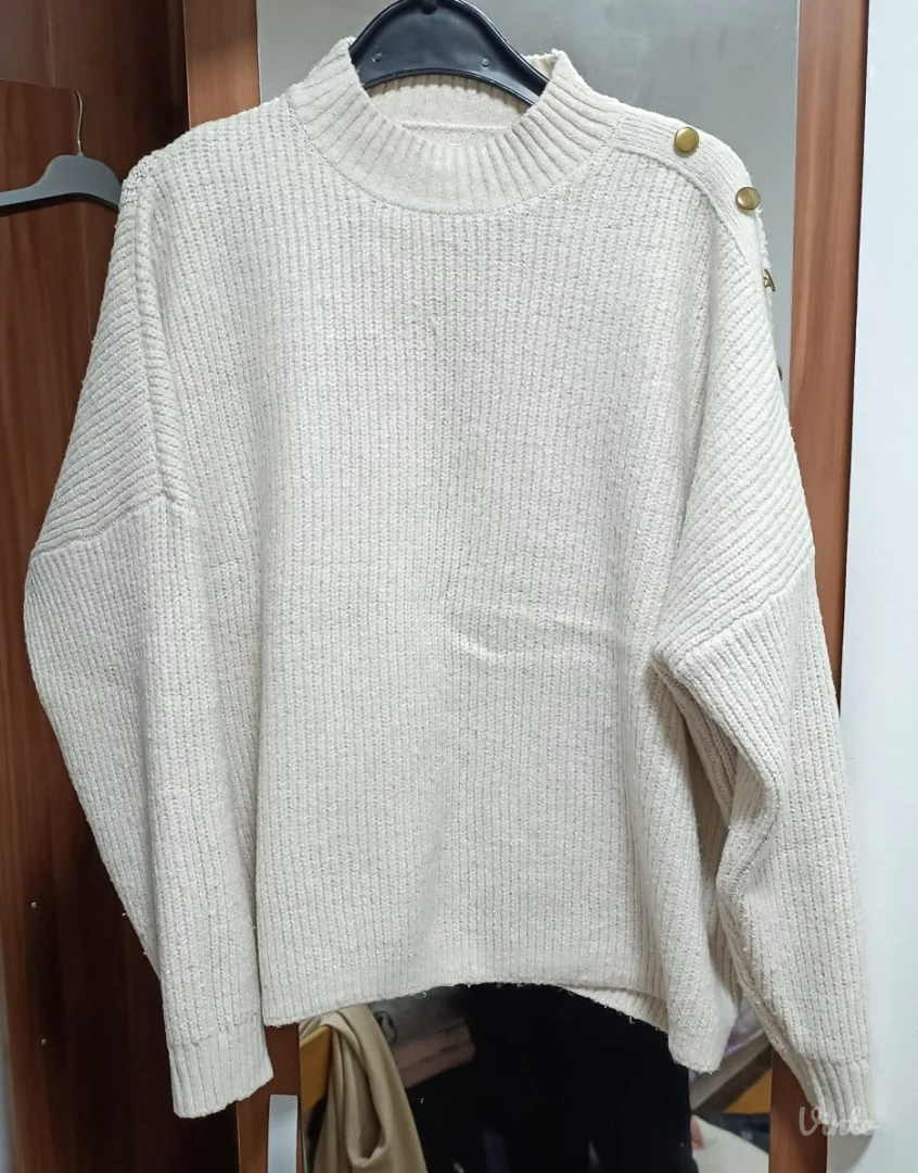 Sinsey bež/beli džemper