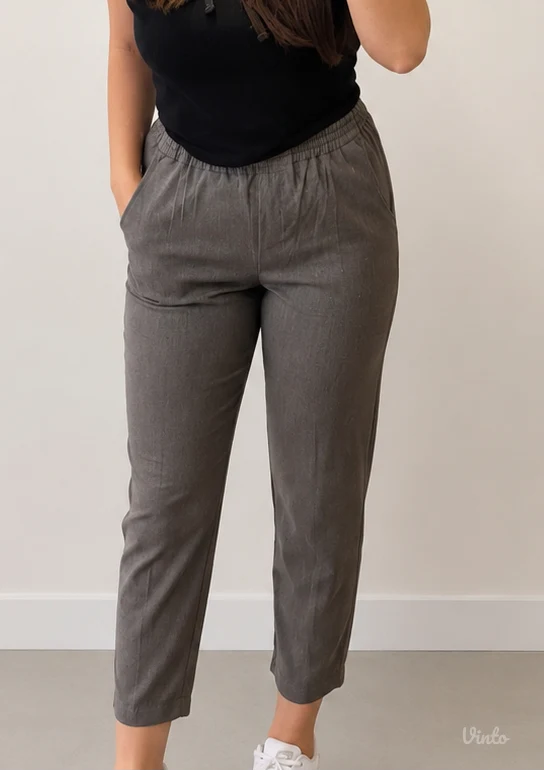 Sive ženske pantalone