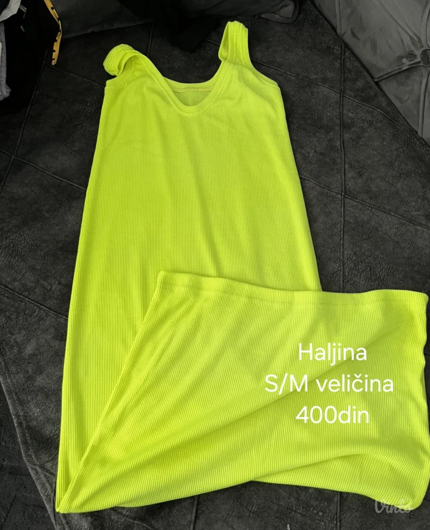 Letnja drečavo žuta haljina NOVO