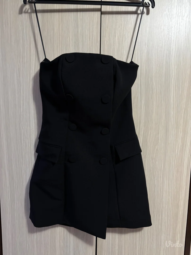 H&M - crna kratka haljina