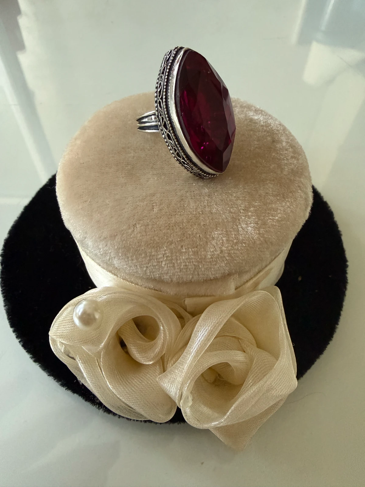 Prsten Pink topaz