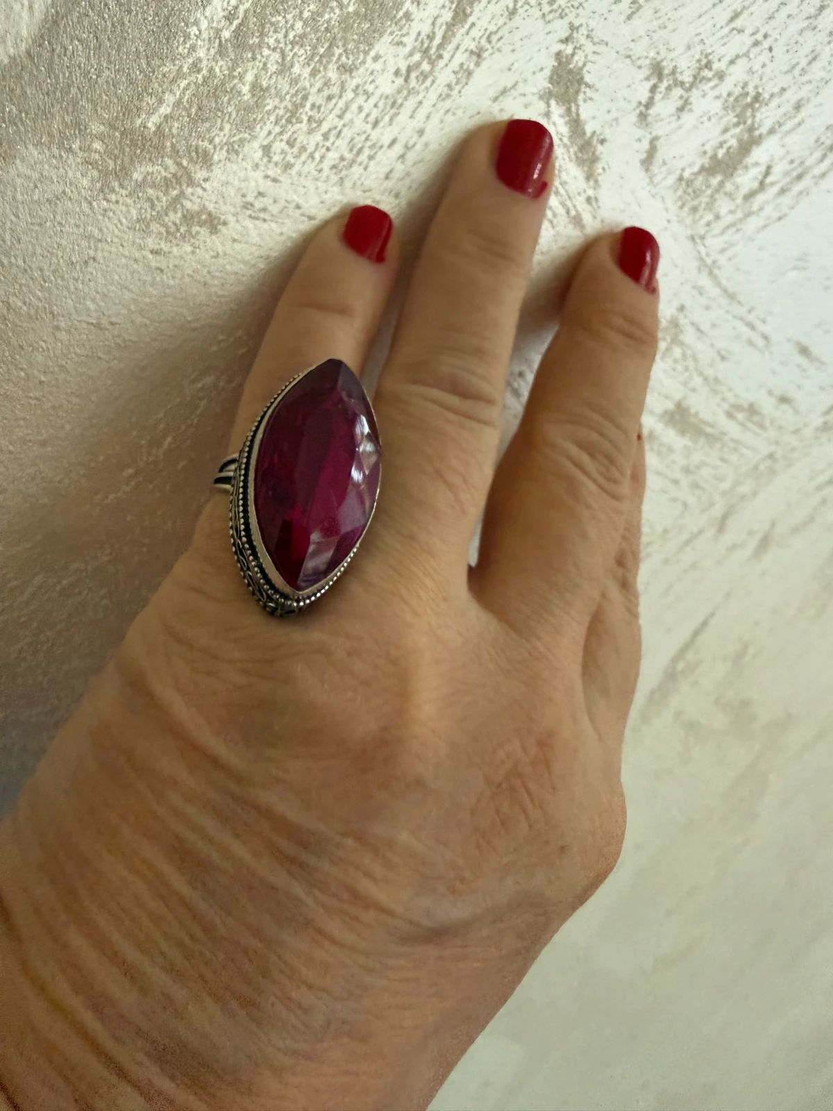 Prsten Pink topaz