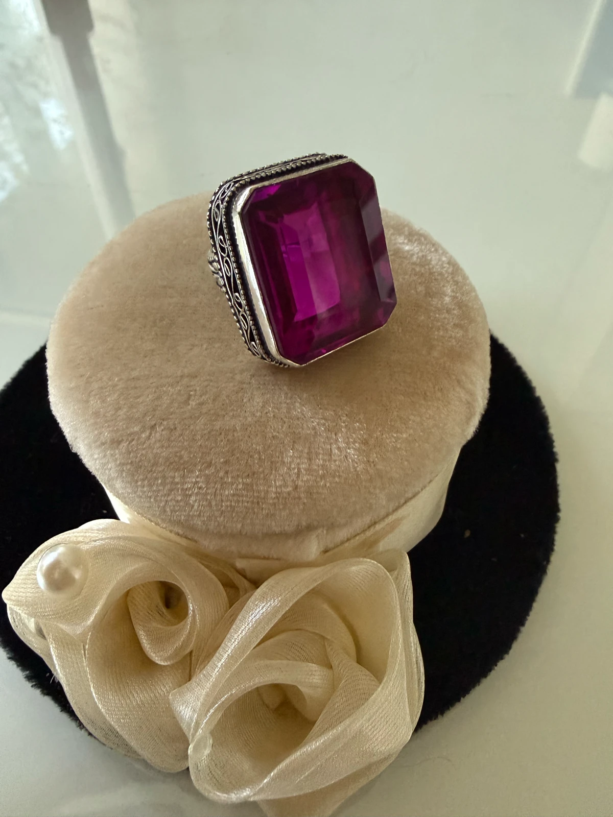 Prsten Punk topaz kocka