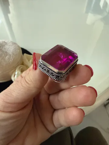 Prsten Punk topaz kocka