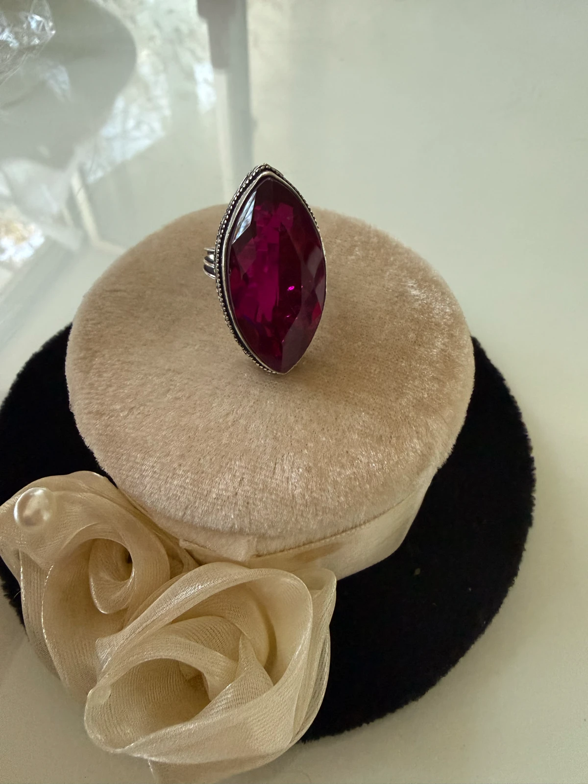 Prsten Pink topaz