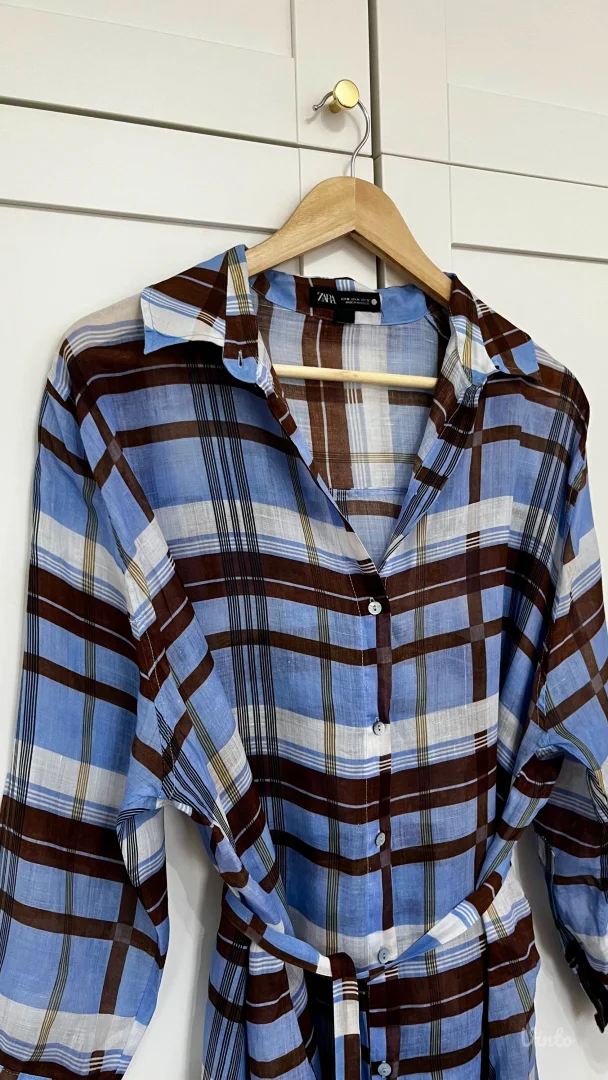 Zara košulja haljina od ramije