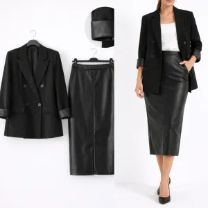 Sako uni s,m,l Novo 1800 Suknja kozna Novo midi s,m tanji l 1300