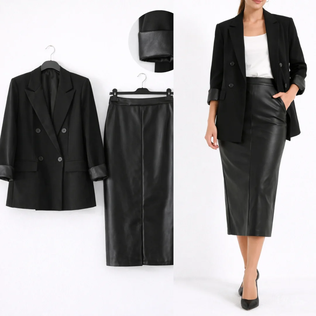 Sako uni s,m,l Novo 1800 Suknja kozna Novo midi s,m tanji l 1300