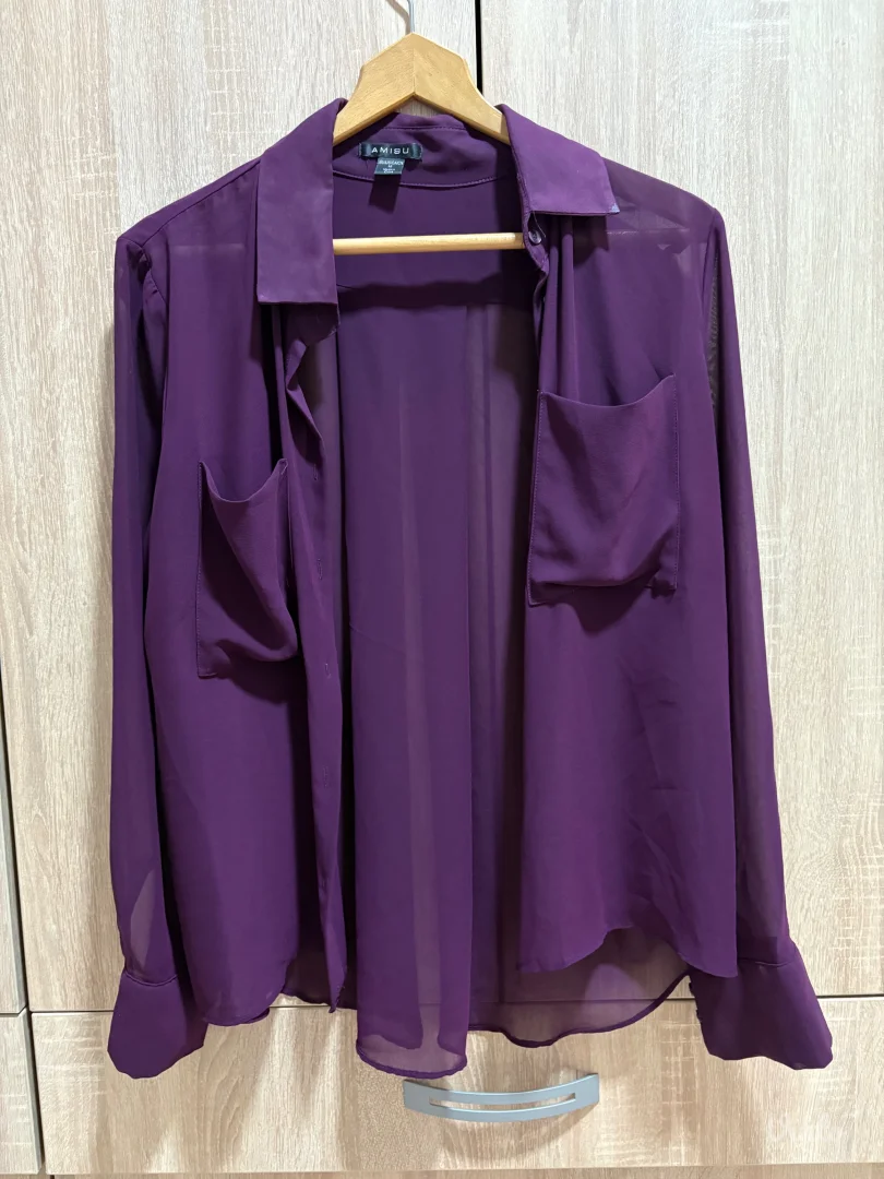 Prolećna bordo košulja