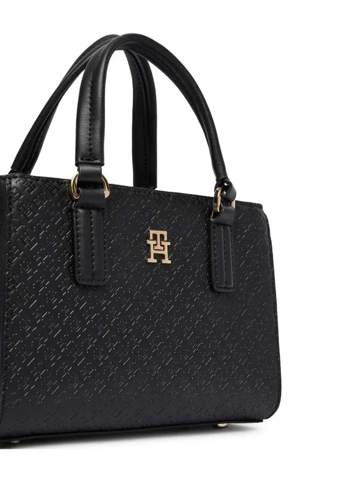 Tommy Hilfiger crna torbica sa etiketom