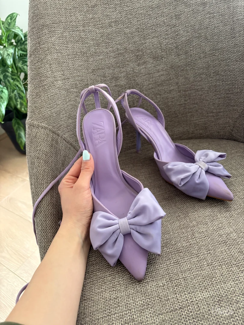 Ljubičaste Zara sandale