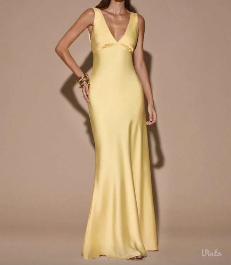 Žuta haljina sa etiketom