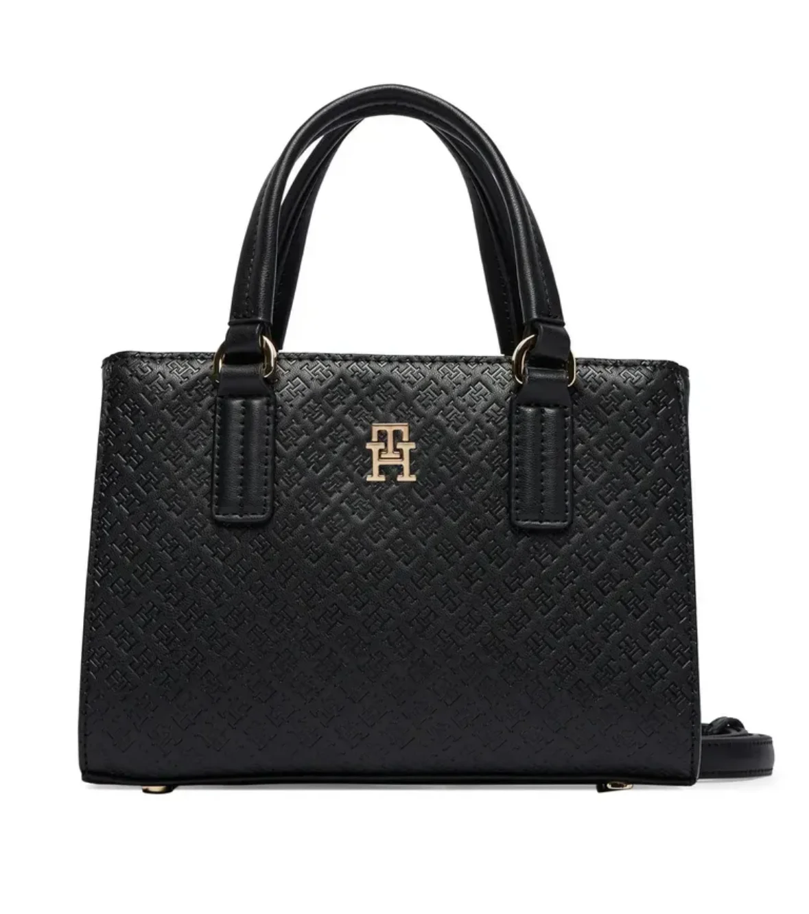 Tommy Hilfiger crna torbica sa etiketom