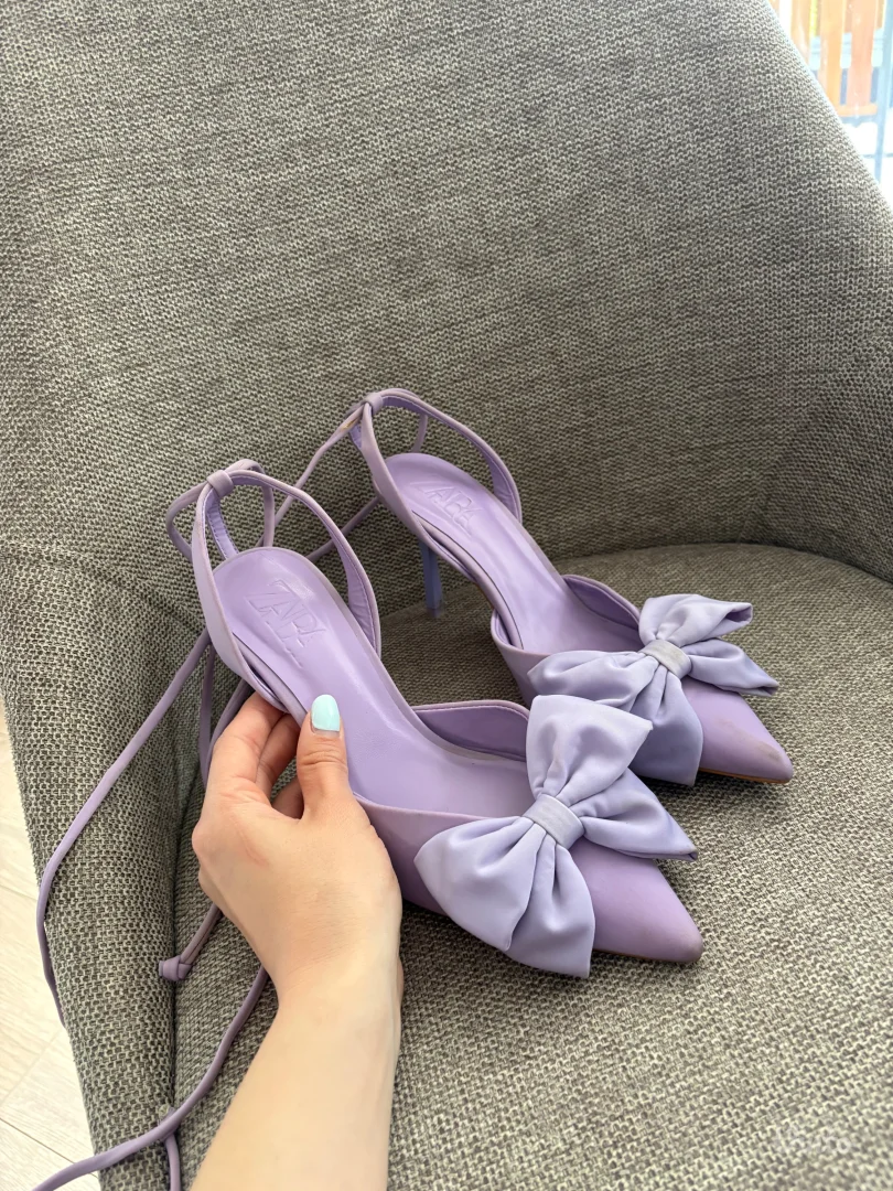 Ljubičaste Zara sandale