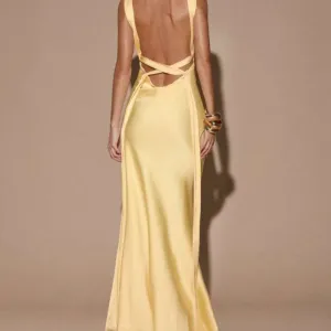 Žuta haljina sa etiketom