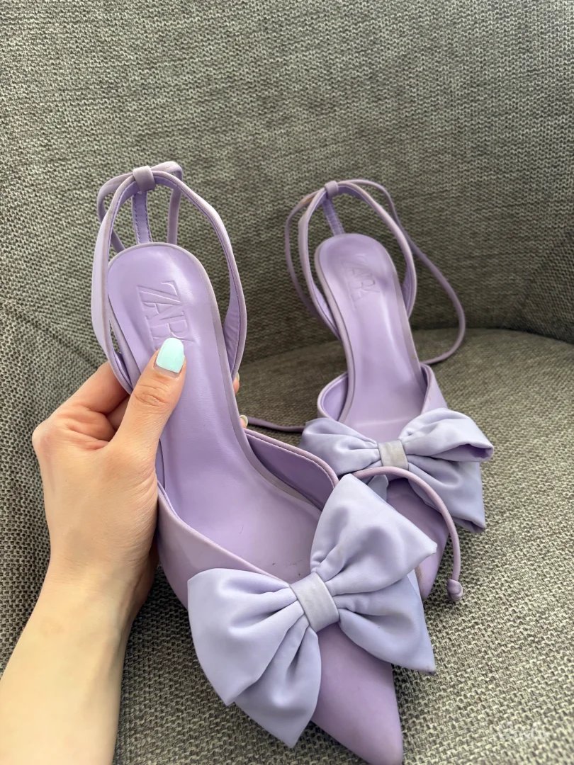 Ljubičaste Zara sandale