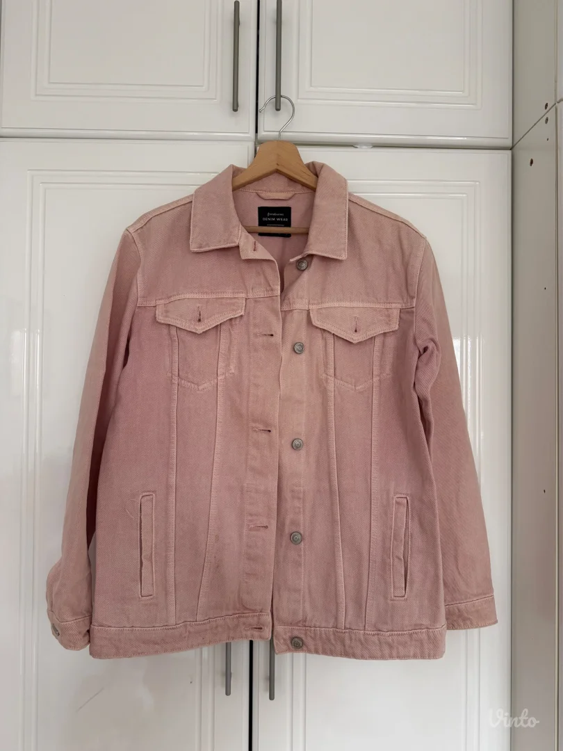 Roze Stradivarius teksas jakna, S