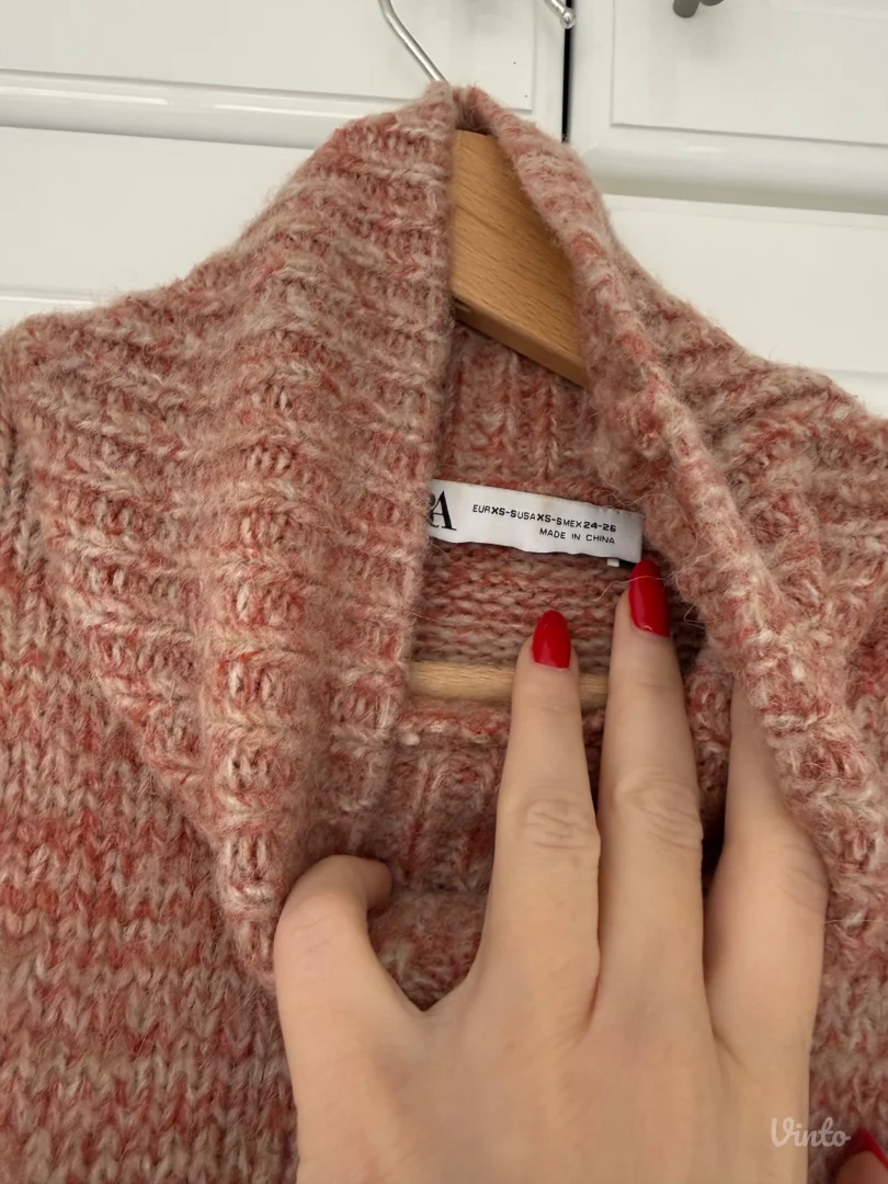 Zara dzemper merino vuna XS (odgovara S, veliki je kalup)