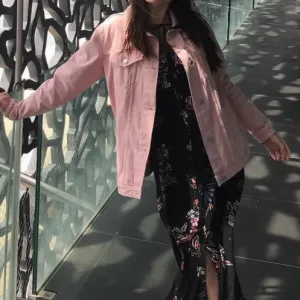 Roze Stradivarius teksas jakna, S