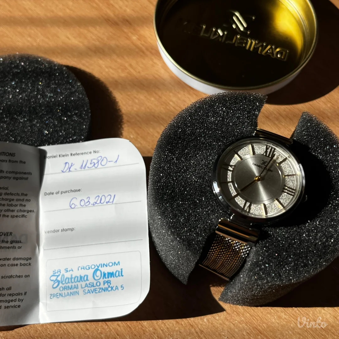 *NOVO* DANIEL KLEIN zlatno/srebrni sat