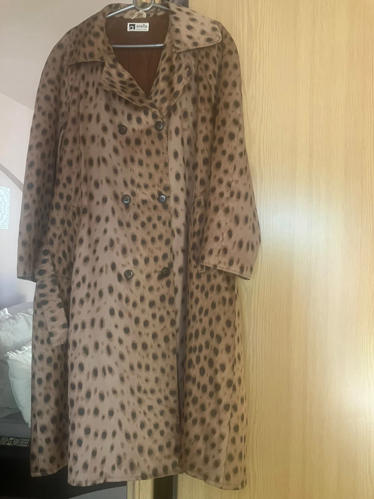 ARELLA ženski mantil – Leopard dezen – Made in Italy