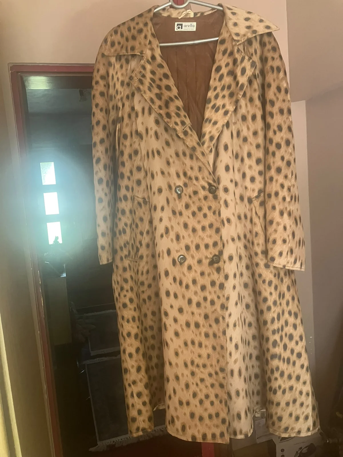 ARELLA ženski mantil – Leopard dezen – Made in Italy