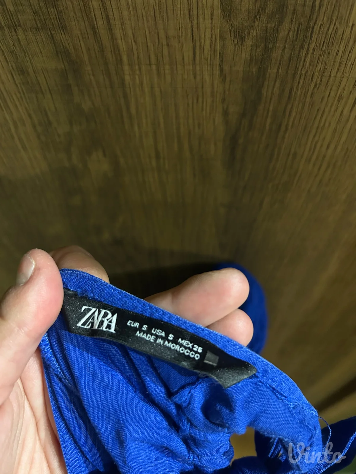 Plava mini zara haljina sa golim ledjima