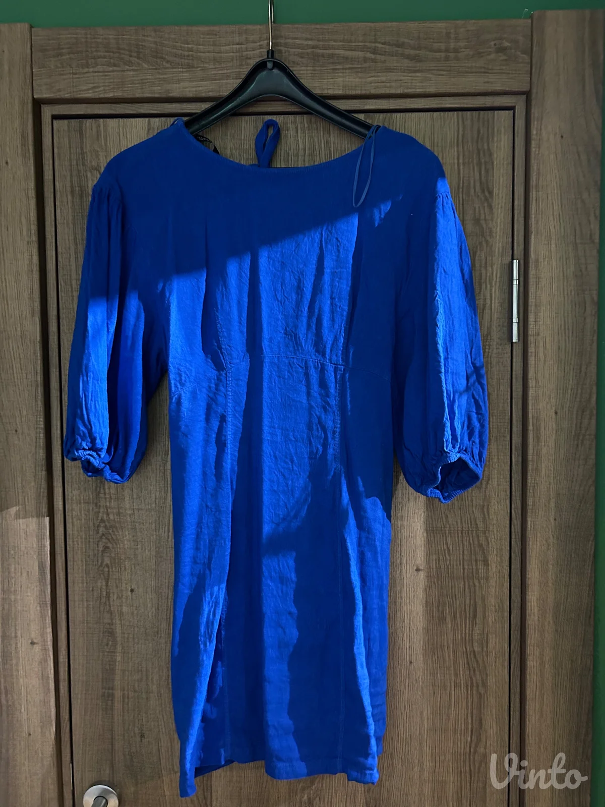 Plava mini zara haljina sa golim ledjima