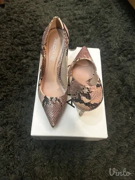Aldo salonke bez/puder roze zmijskog printa